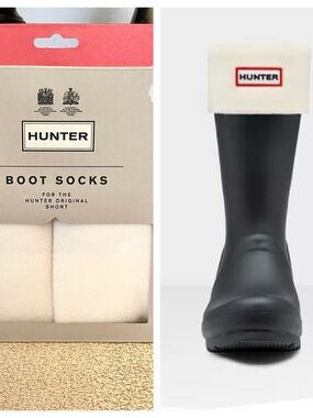 NWT Hunter Original Short Boot Fleece Socks